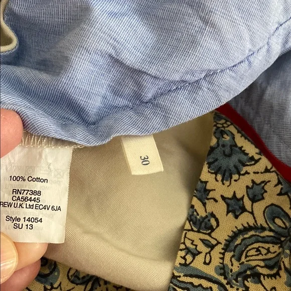 J. Crew Men's Tan Flat Front Shorts - Picture 5 of 10